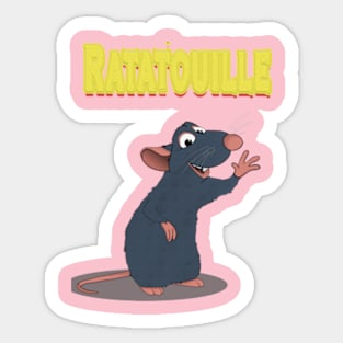 Ratatouille Movie T shirt Yellow Sticker